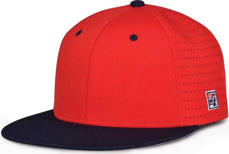 The Game Gb998 Perforated Gamechanger Cap - Red Navy