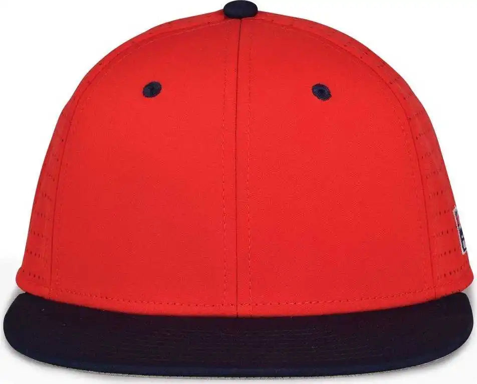 The Game Gb998 Perforated Gamechanger Cap Red Navy