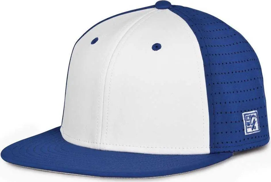 The Game Gb998 Perforated Gamechanger Cap - Royal White - 6 1/2’’ - 3/4’’