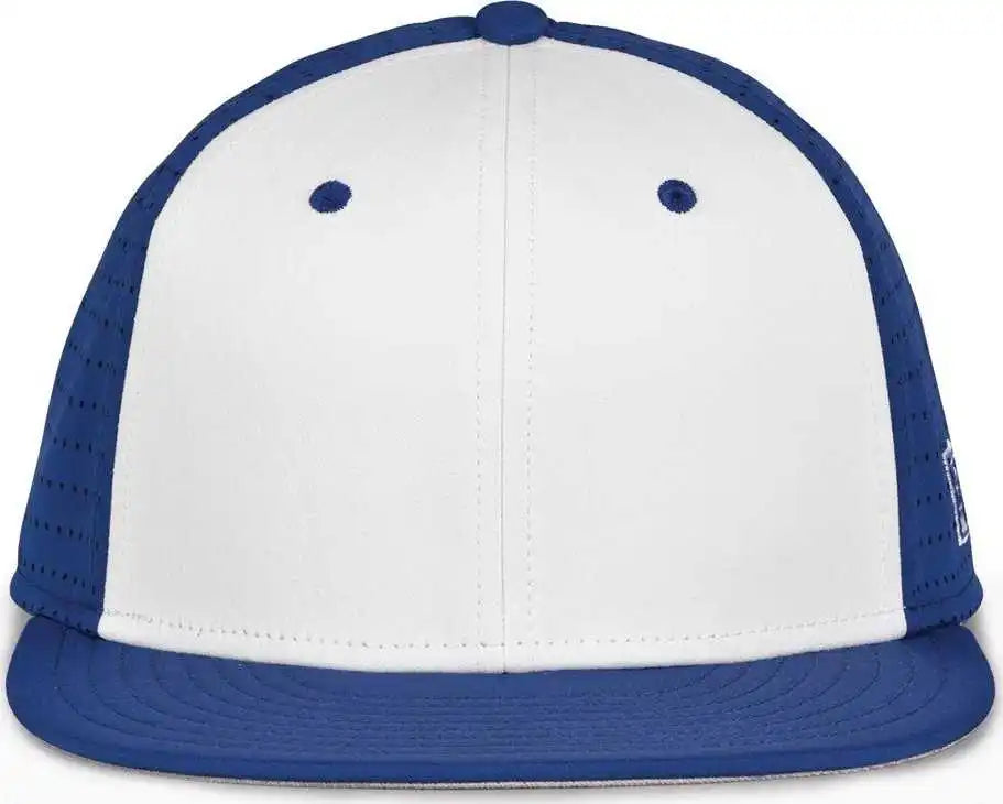The Game Gb998 Perforated Gamechanger Cap Royal White