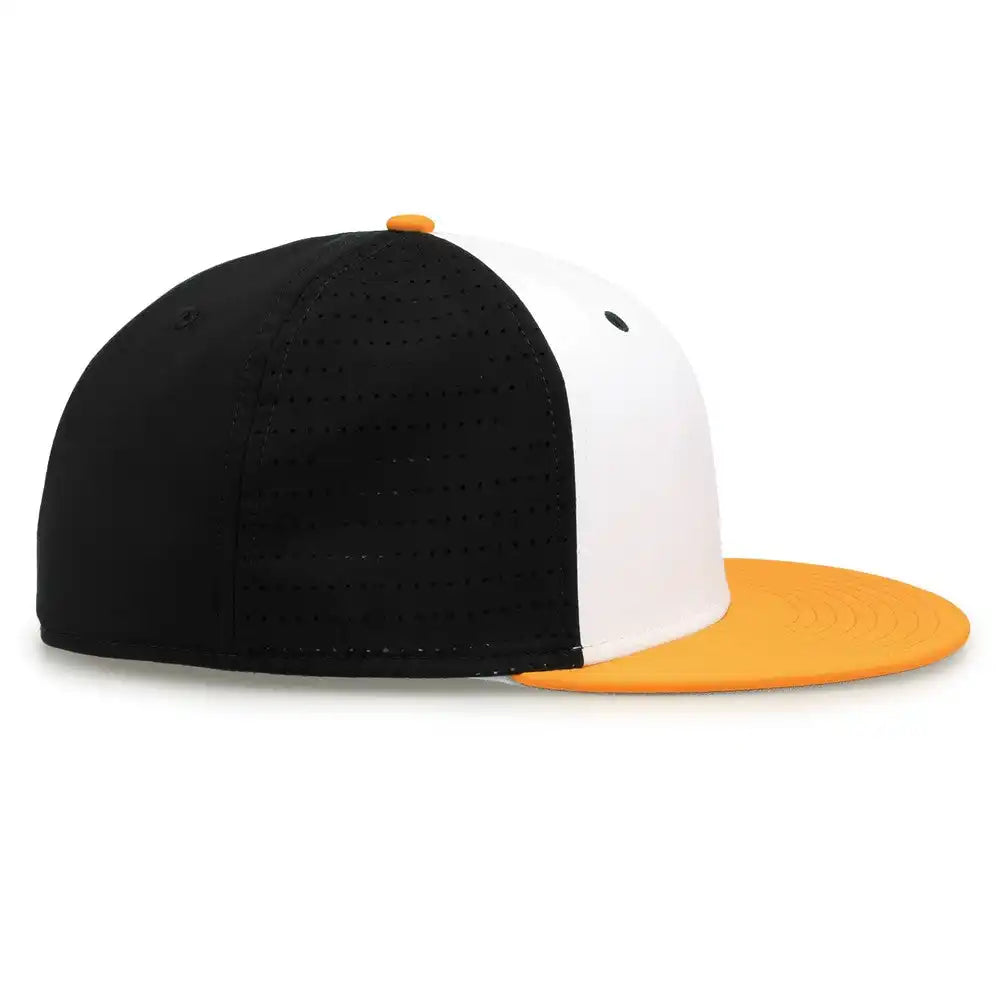 The Game Gb998 Perforated Gamechanger Cap White Black Athletic Gold