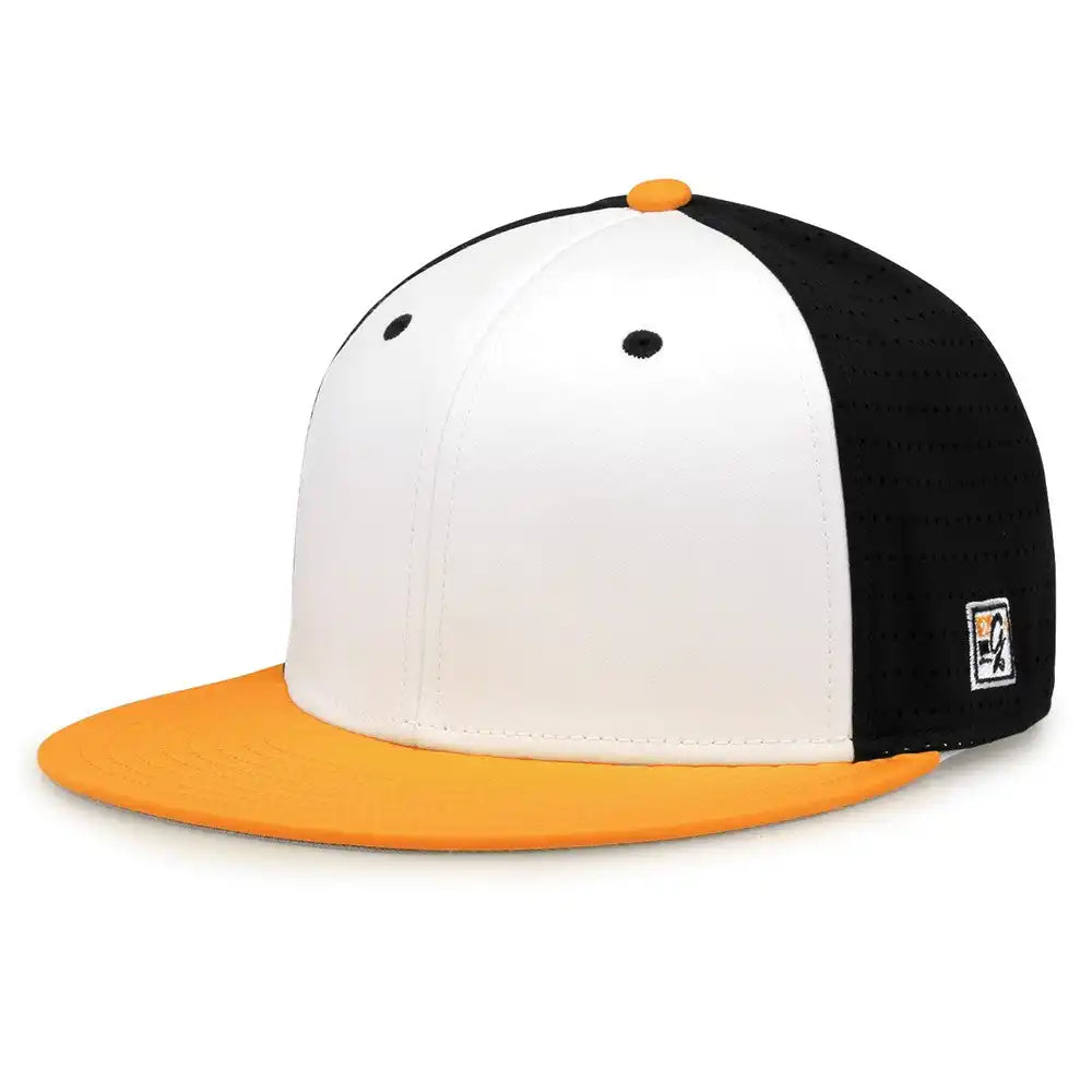 The Game Gb998 Perforated Gamechanger Cap White Black Athletic Gold