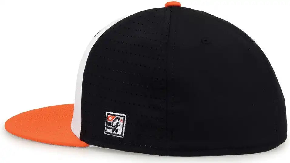 The Game Gb998 Perforated Gamechanger Cap White Black Orange