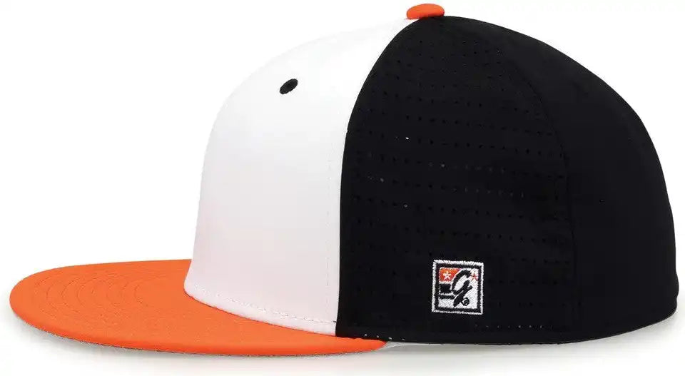 The Game Gb998 Perforated Gamechanger Cap White Black Orange