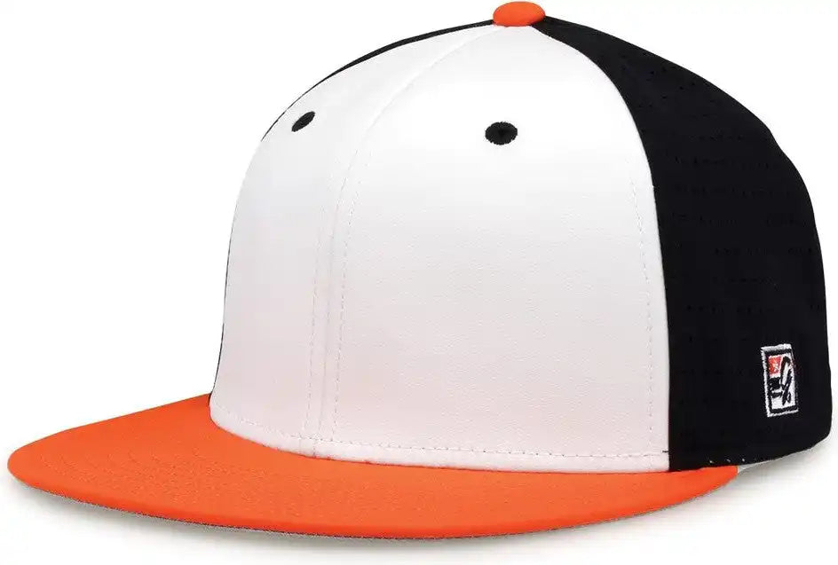 The Game Gb998 Perforated Gamechanger Cap White Black Orange