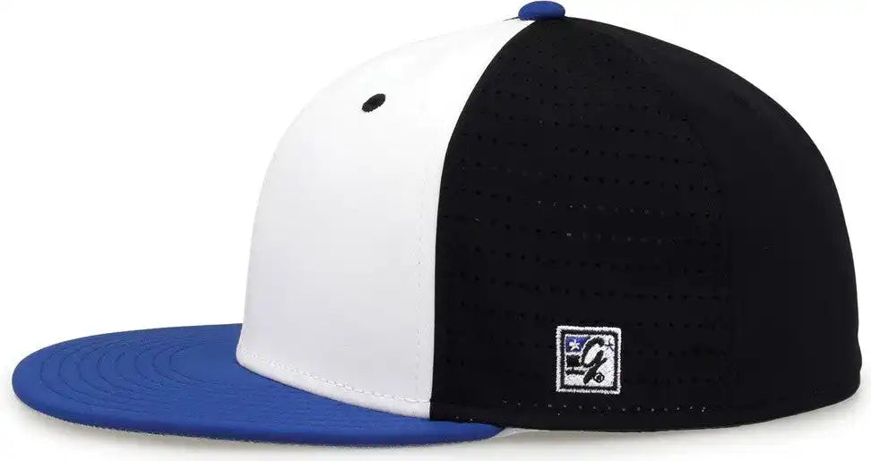 The Game Gb998 Perforated Gamechanger Cap White Black Royal