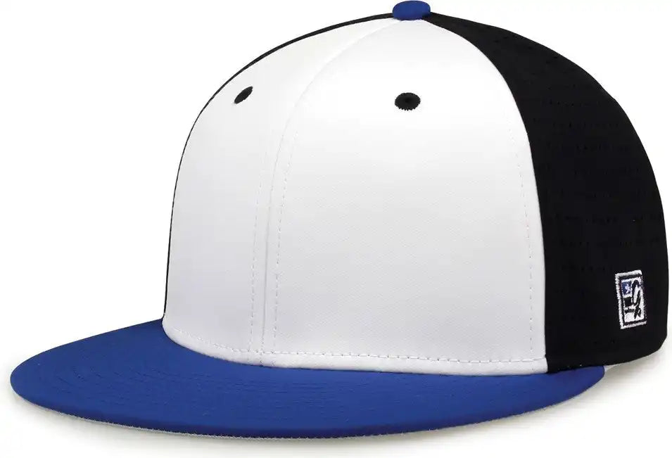 The Game Gb998 Perforated Gamechanger Cap White Black Royal