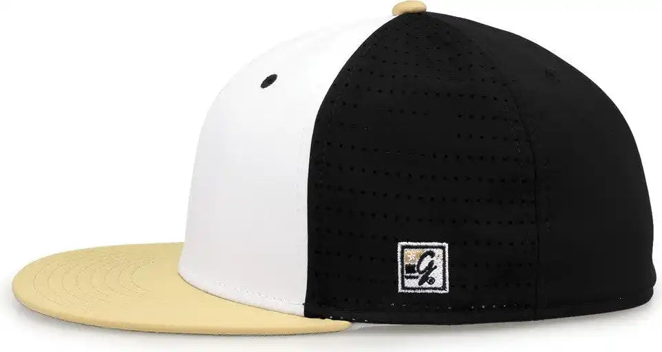 The Game Gb998 Perforated Gamechanger Cap White Black Vegas Gold