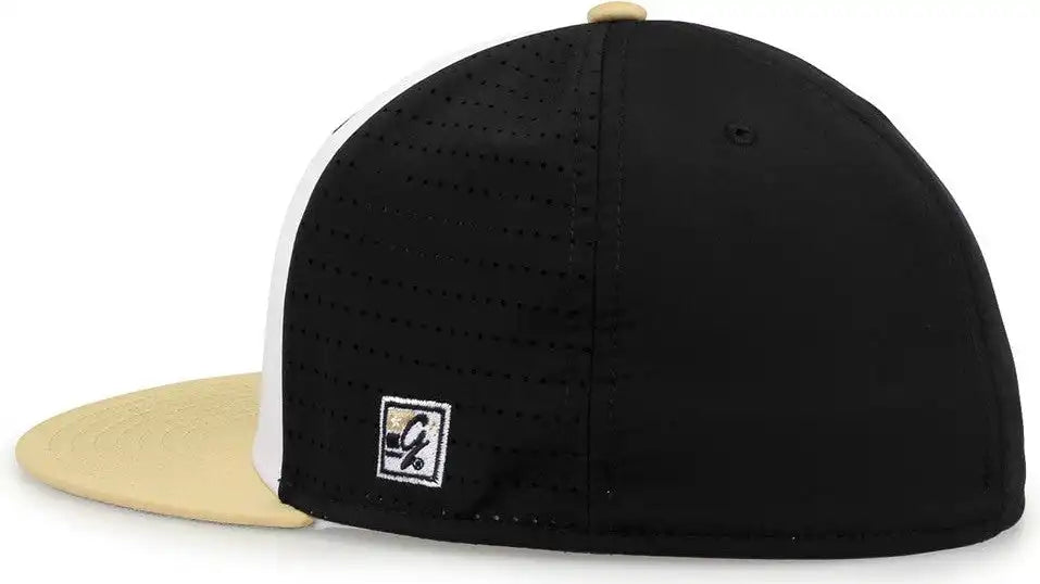 The Game Gb998 Perforated Gamechanger Cap White Black Vegas Gold