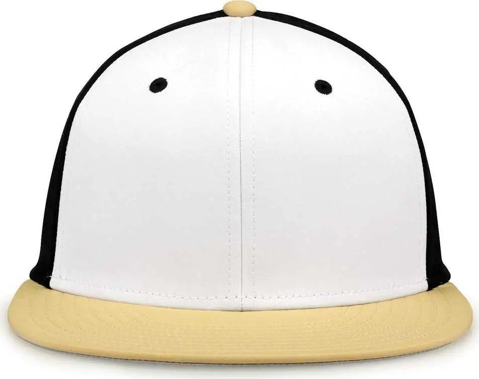 The Game Gb998 Perforated Gamechanger Cap - White Black Vegas Gold - 6 1/2’’ - 3/4’’