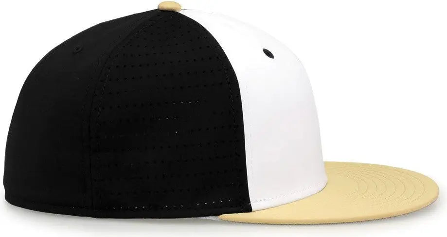 The Game Gb998 Perforated Gamechanger Cap - White Black Vegas Gold