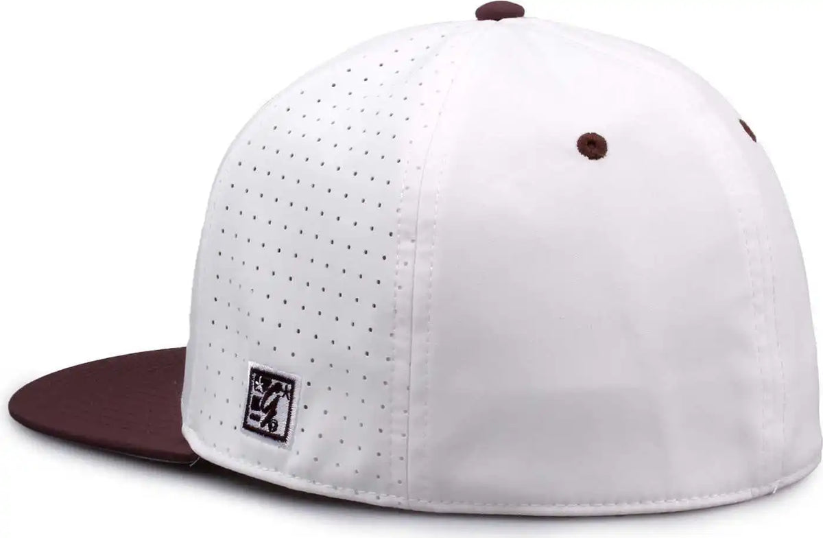 The Game Gb998 Perforated Gamechanger Cap White Brown