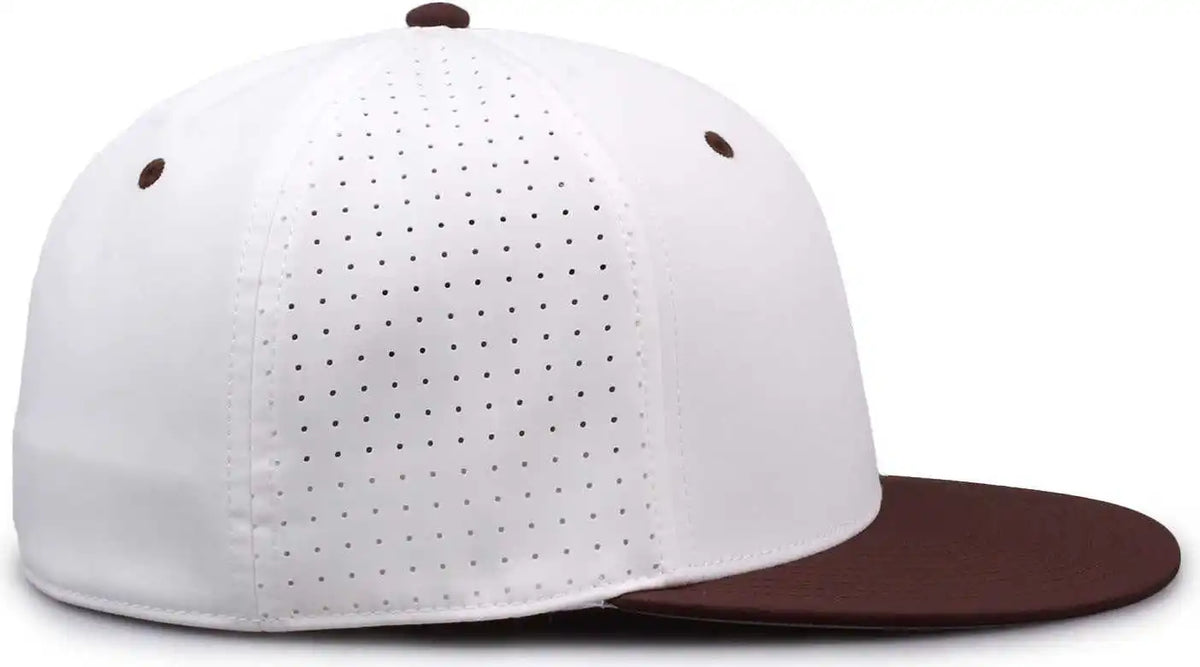 The Game Gb998 Perforated Gamechanger Cap White Brown