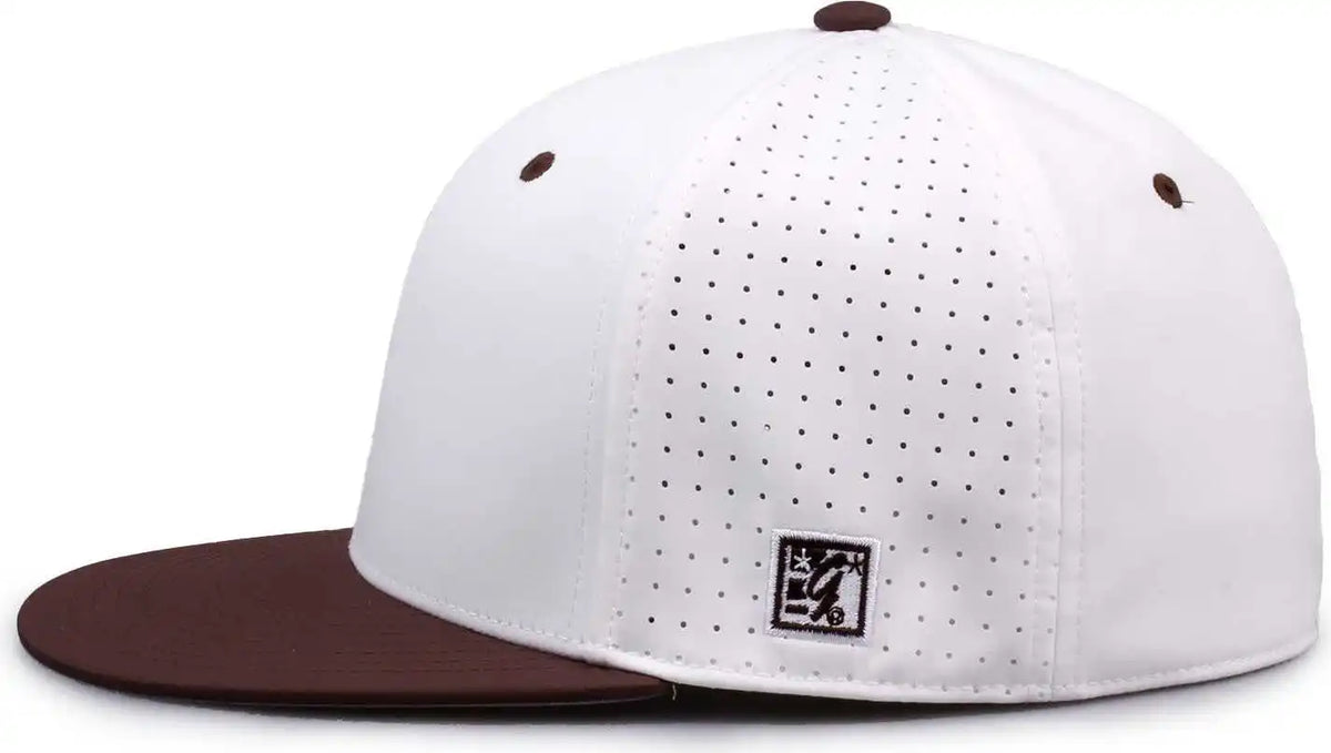 The Game Gb998 Perforated Gamechanger Cap White Brown