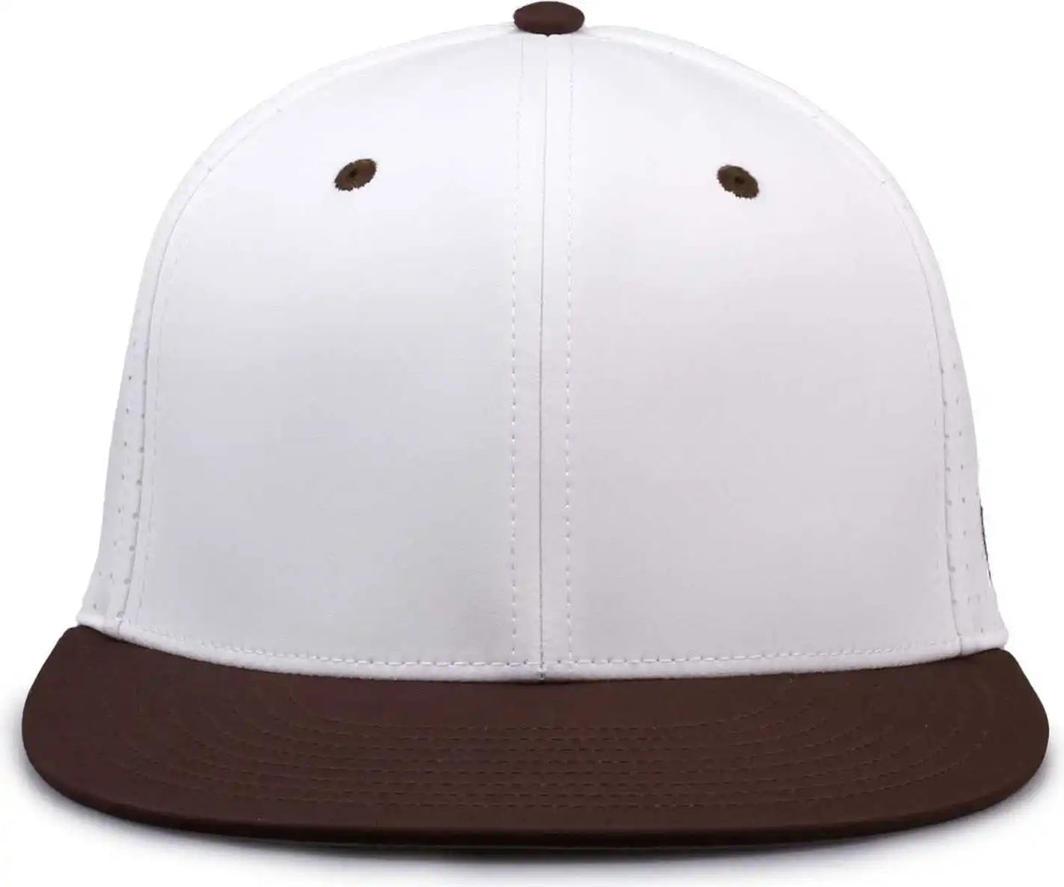 The Game Gb998 Perforated Gamechanger Cap White Brown
