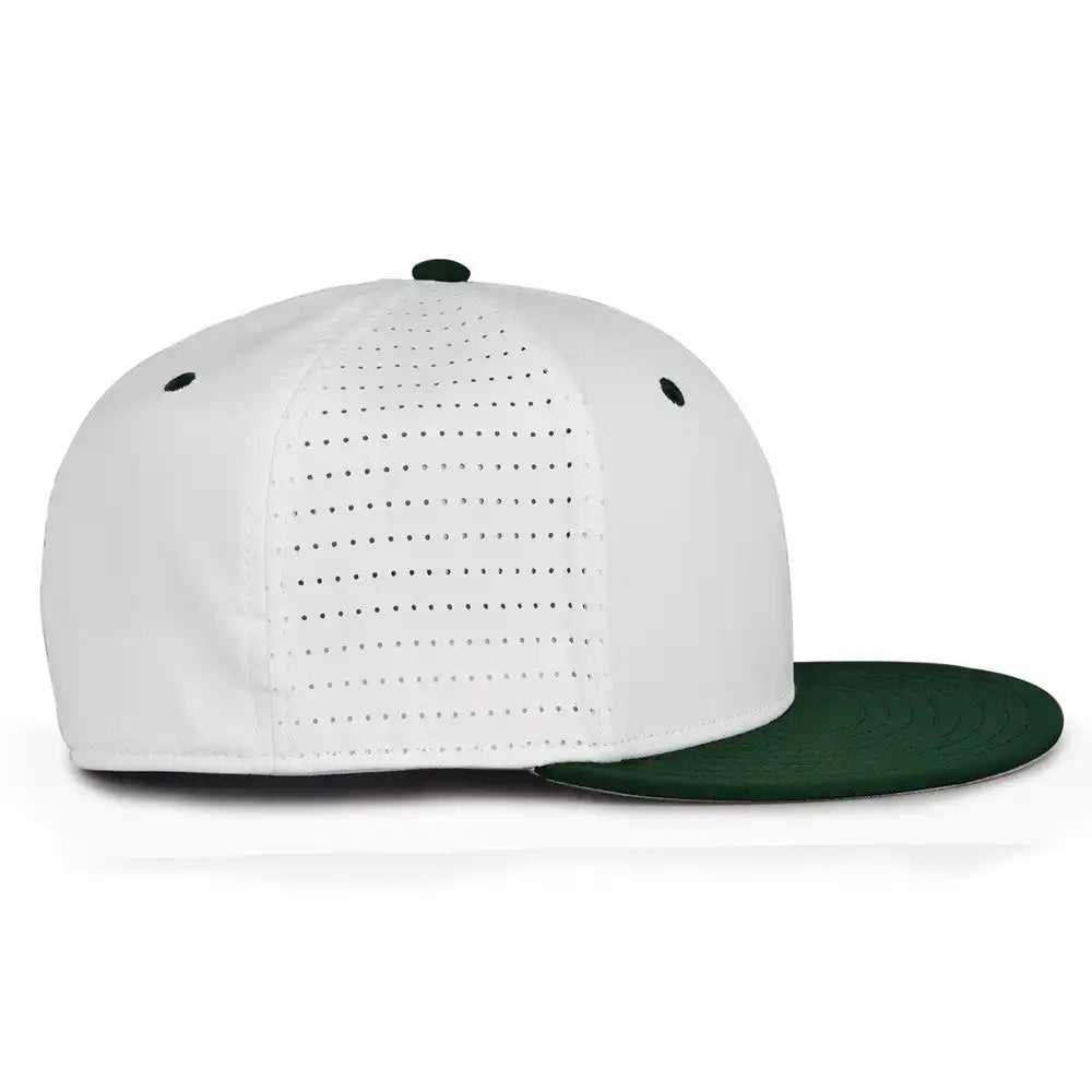 The Game Gb998 Perforated Gamechanger Cap White Dark Green