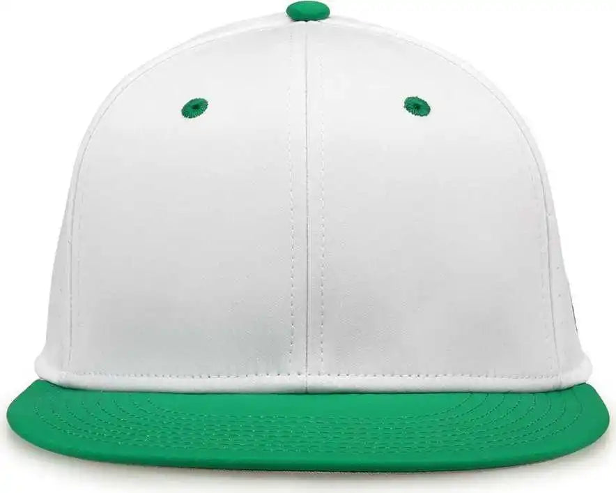 The Game Gb998 Perforated Gamechanger Cap White Kelly Green
