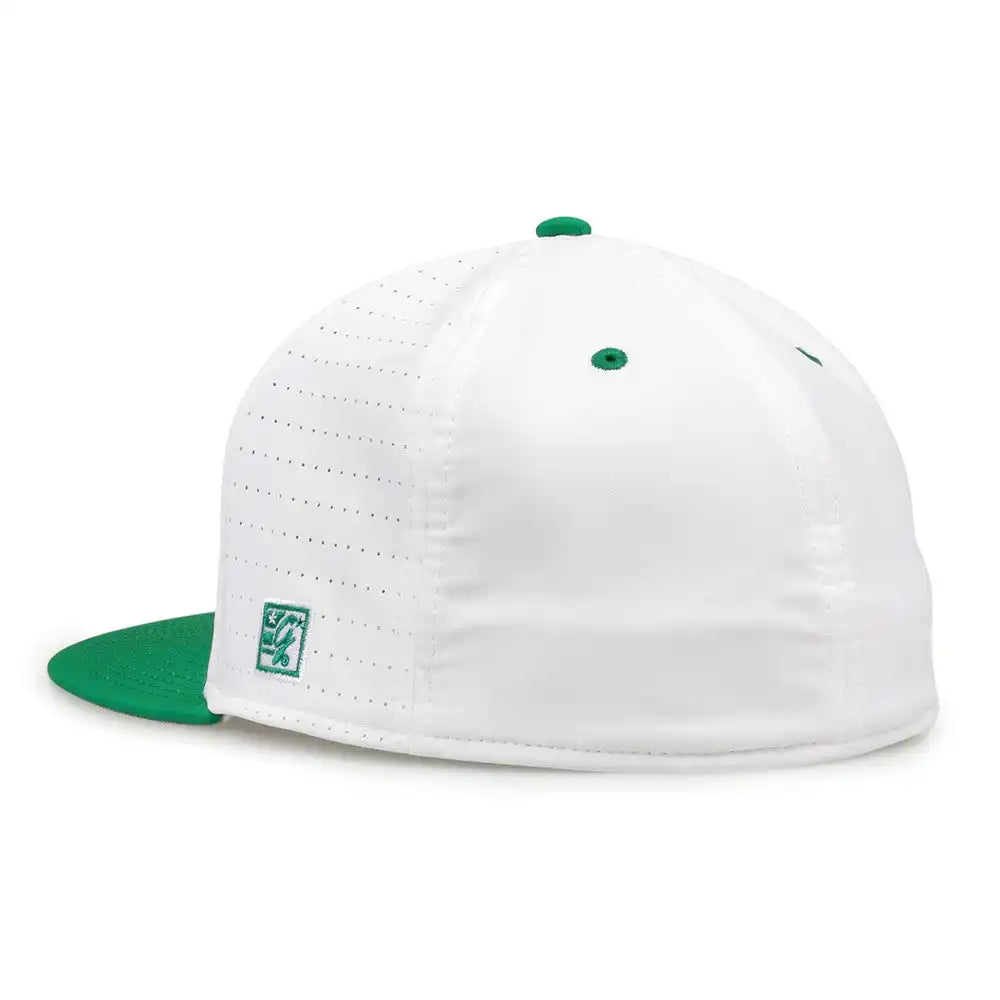 The Game Gb998 Perforated Gamechanger Cap White Kelly Green