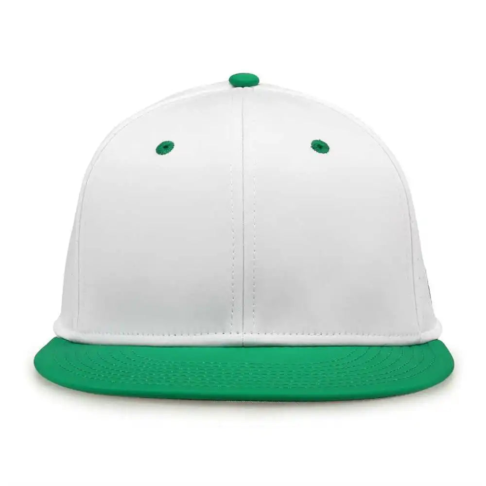 The Game Gb998 Perforated Gamechanger Cap White Kelly Green
