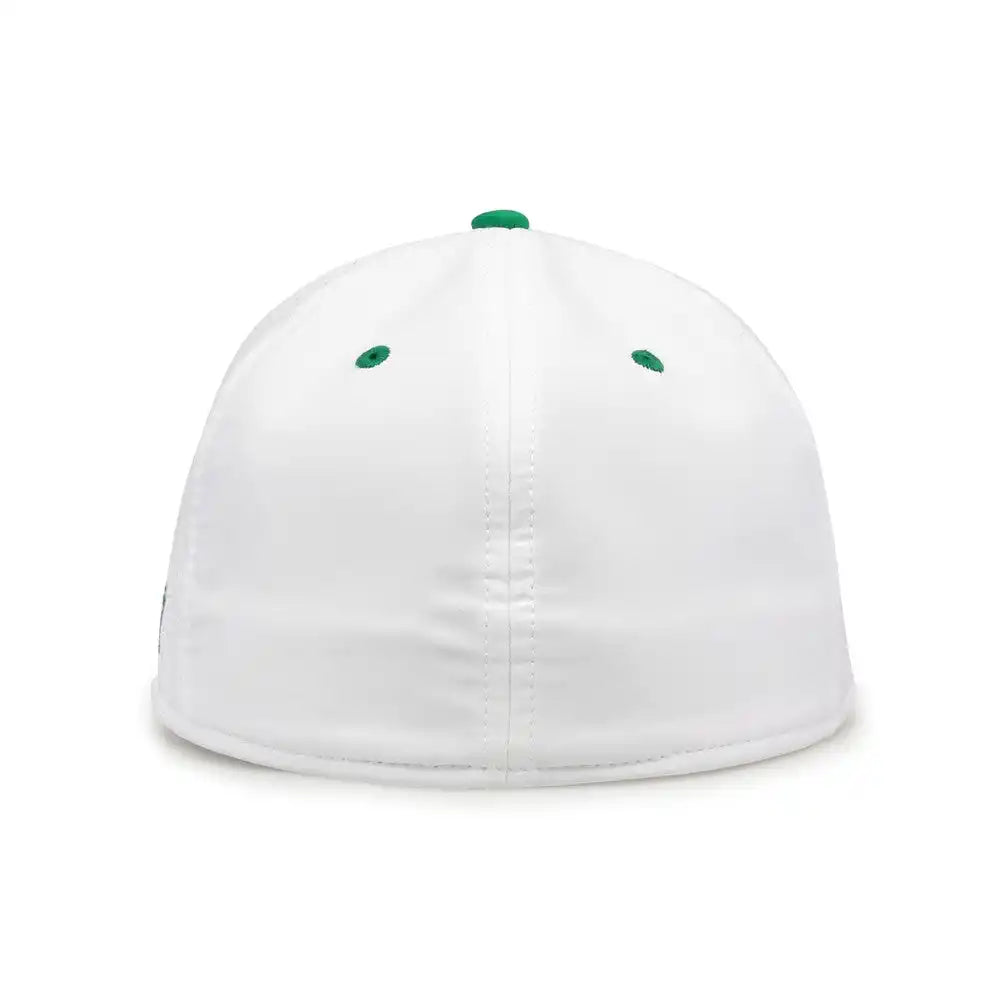 The Game Gb998 Perforated Gamechanger Cap White Kelly Green