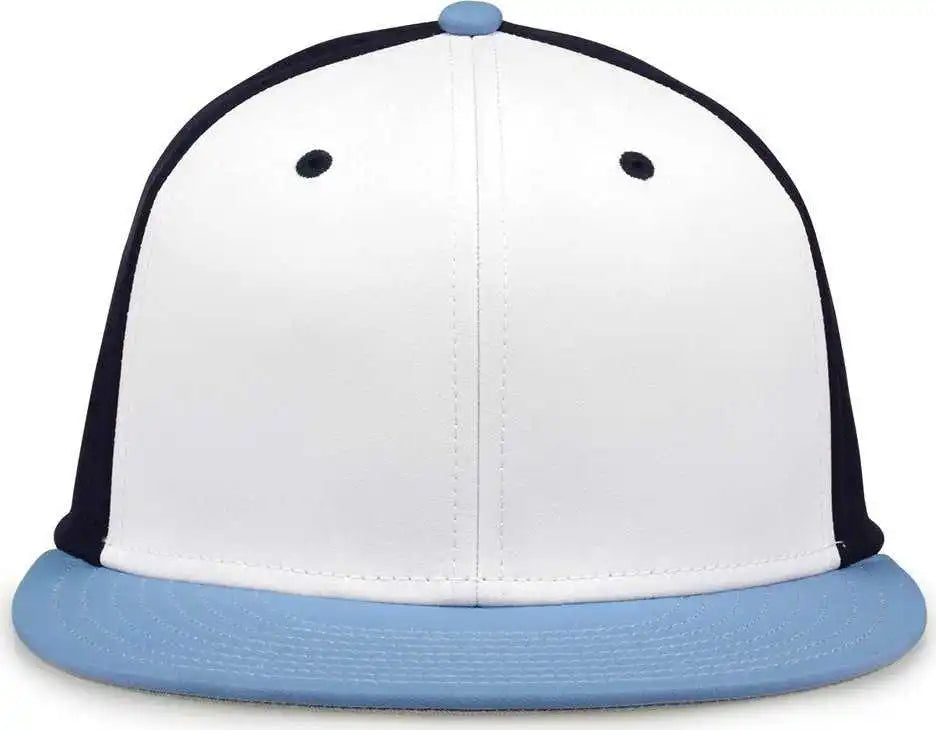 The Game Gb998 Perforated Gamechanger Cap White Navy Columbia Blue / 6 1/2’’ 3/4’’