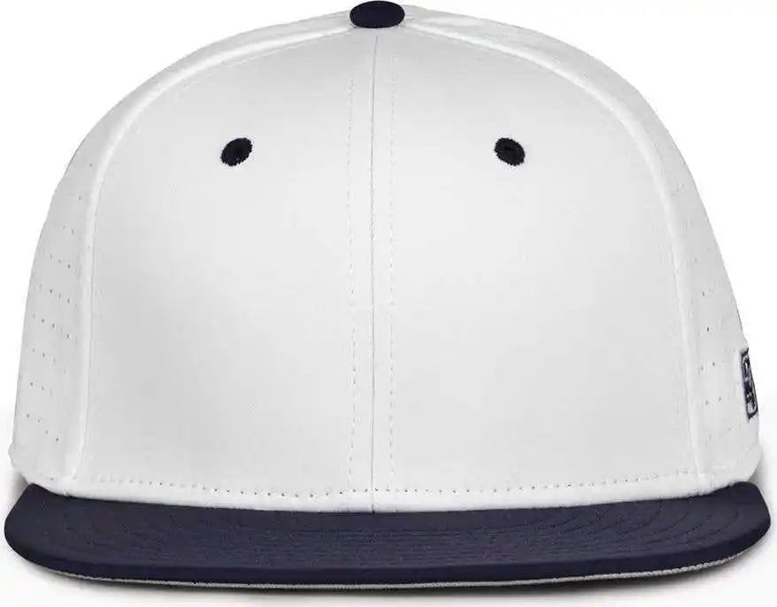 The Game Gb998 Perforated Gamechanger Cap White Navy