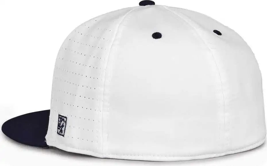 The Game Gb998 Perforated Gamechanger Cap White Navy