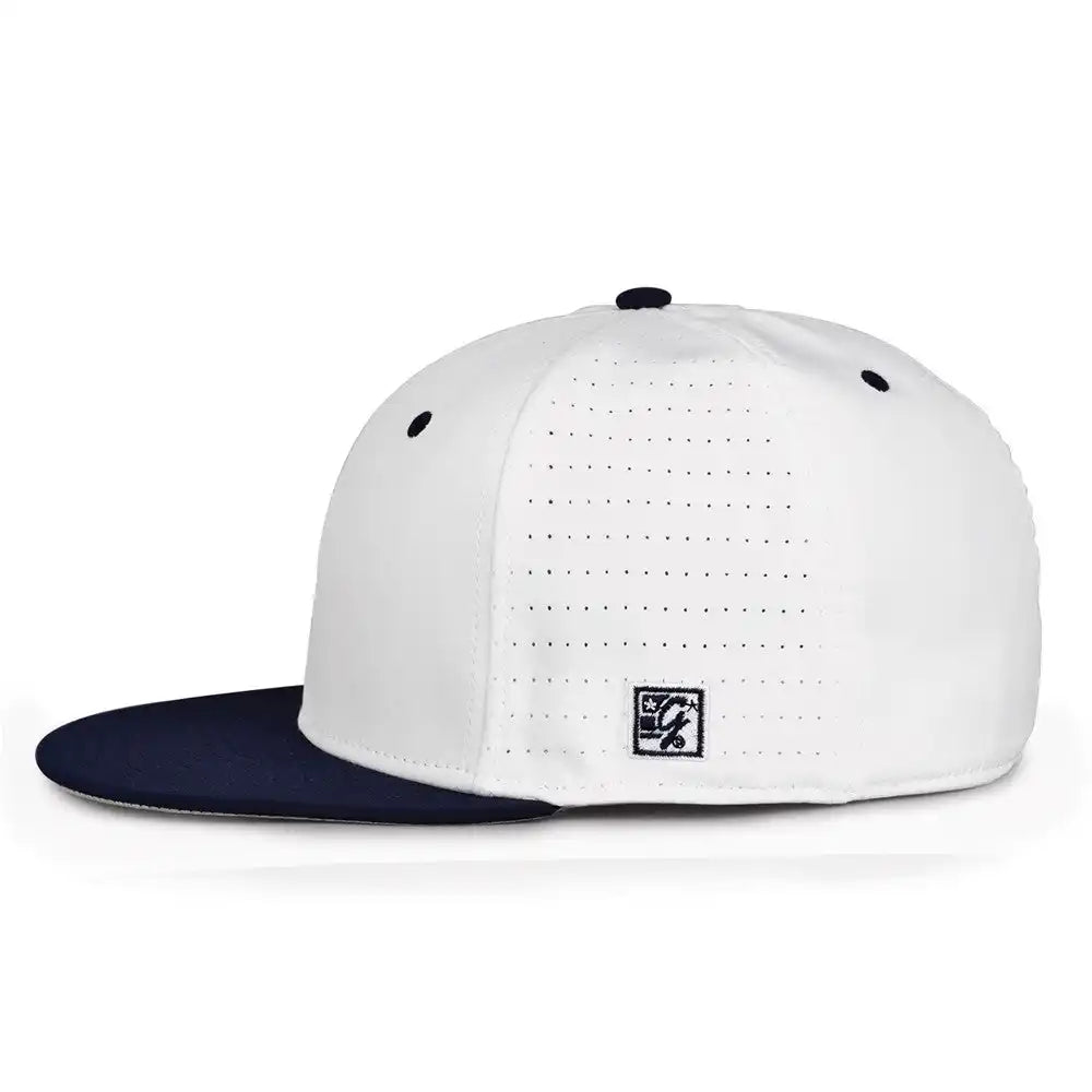 The Game Gb998 Perforated Gamechanger Cap White Navy