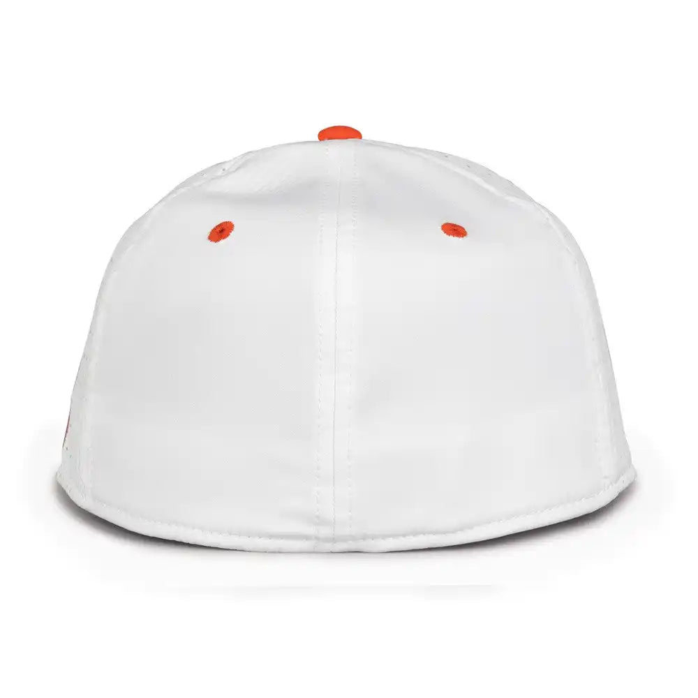 The Game Gb998 Perforated Gamechanger Cap White Orange