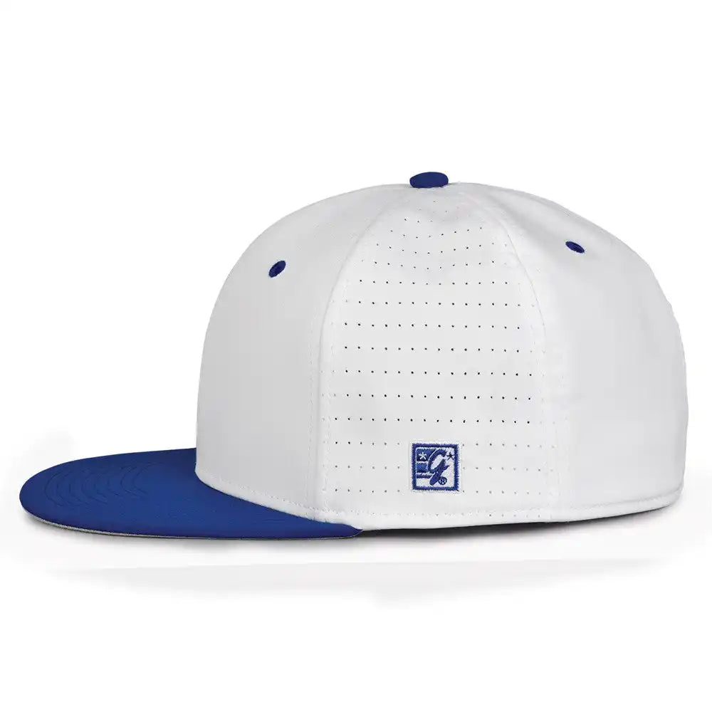 The Game Gb998 Perforated Gamechanger Cap White Royal