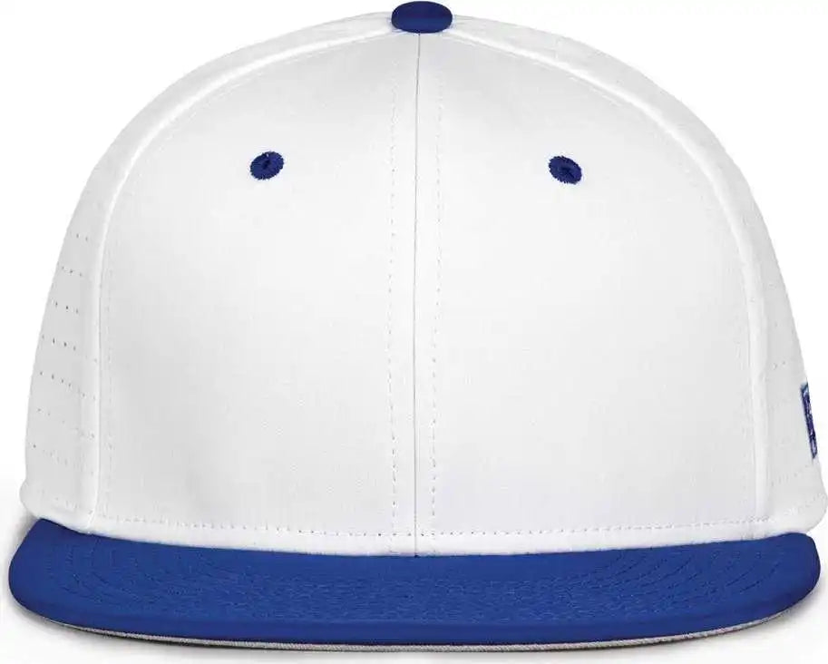 The Game Gb998 Perforated Gamechanger Cap - White Royal - 6 1/2’’ - 3/4’’