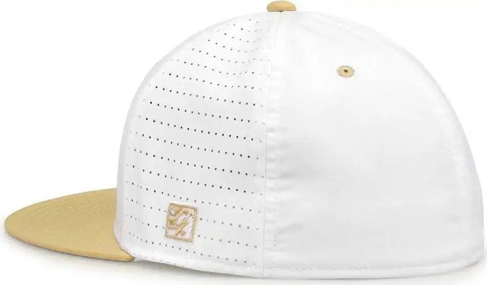The Game Gb998 Perforated Gamechanger Cap White Vegas Gold