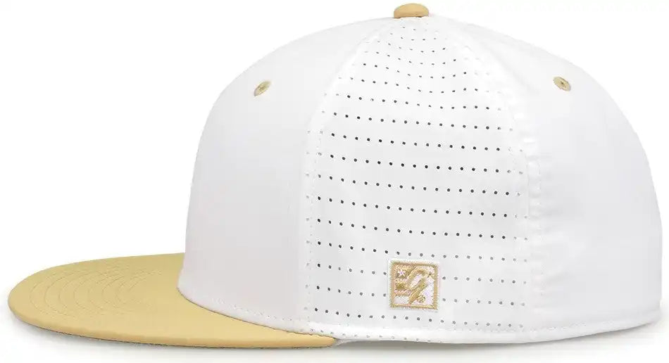 The Game Gb998 Perforated Gamechanger Cap White Vegas Gold
