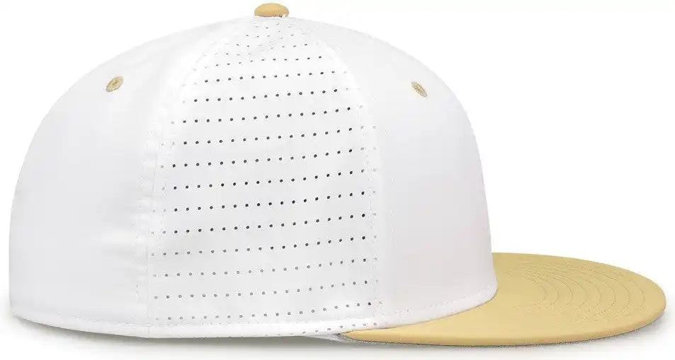 The Game Gb998 Perforated Gamechanger Cap White Vegas Gold