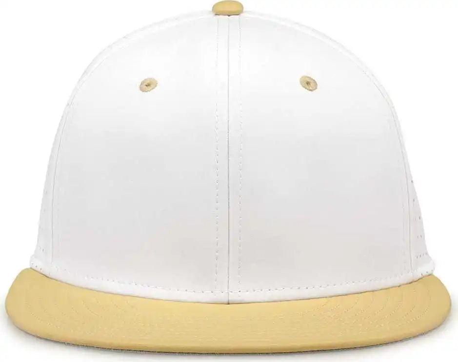 The Game Gb998 Perforated Gamechanger Cap White Vegas Gold / 6 1/2’’ 3/4’’