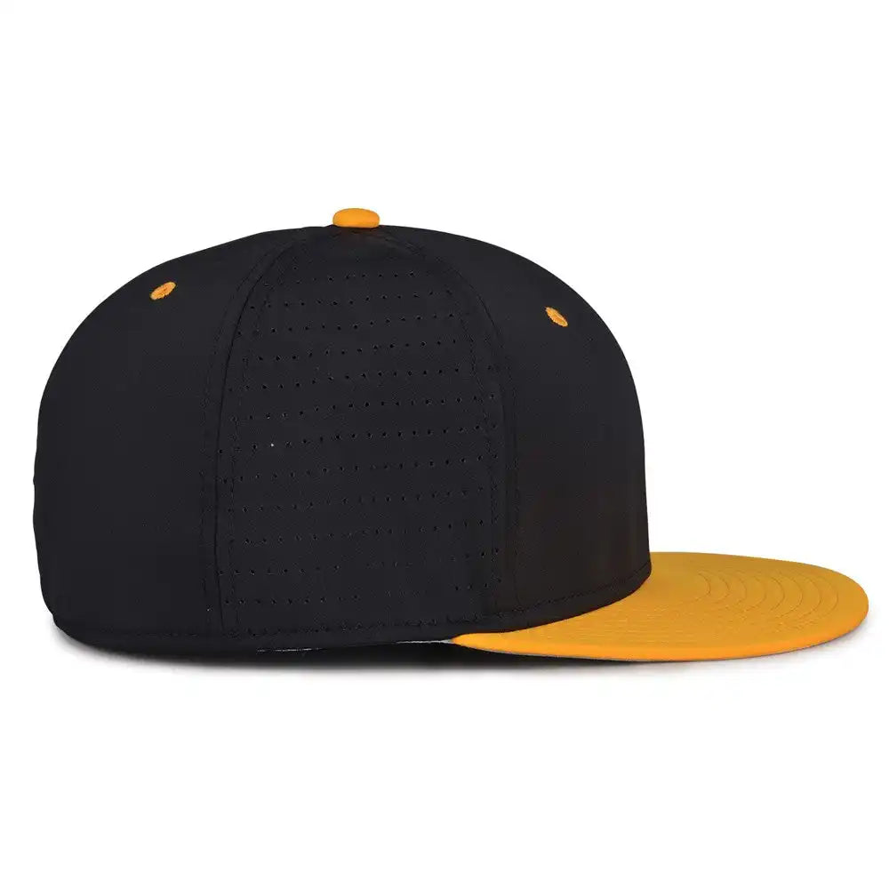 The Game Gb999 Low Pro Perforated Gamechanger Cap Black Athletic Gold
