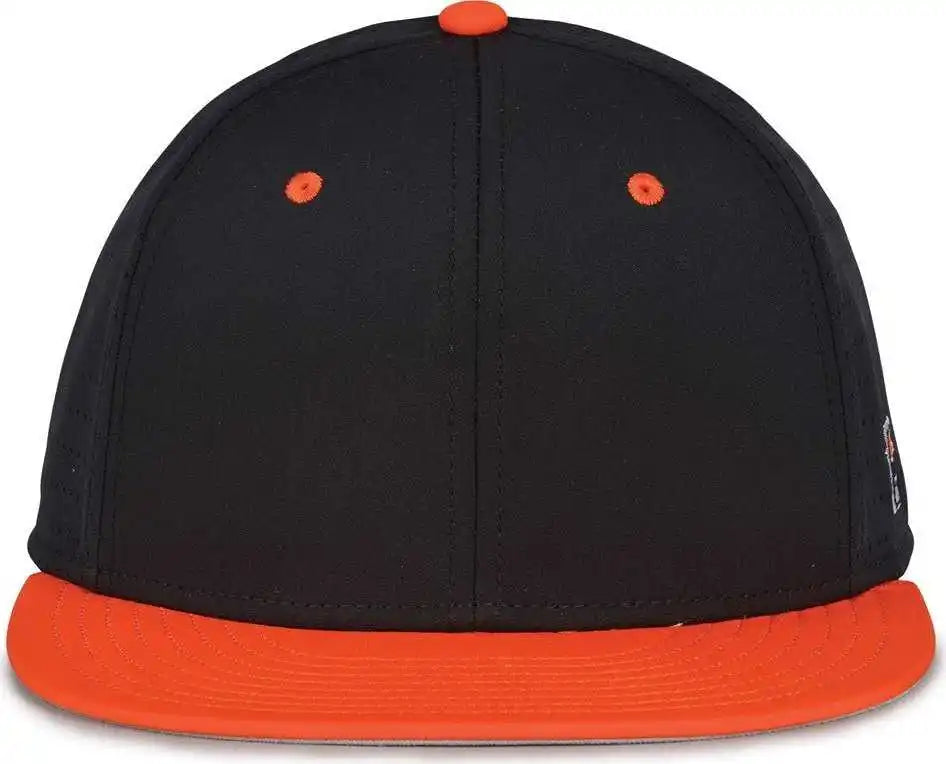 The Game Gb999 Low Pro Perforated Gamechanger Cap - Black Orange - 6 1/2’’ - 3/4’’