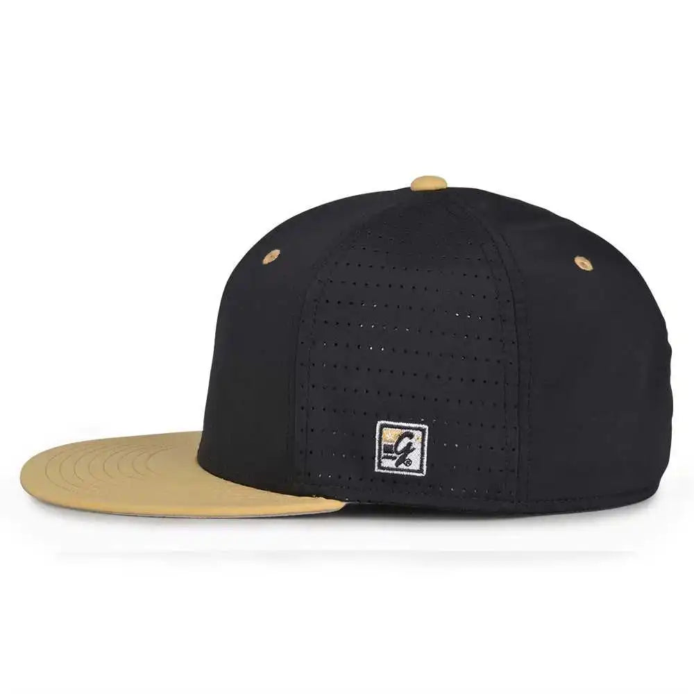 The Game Gb999 Low Pro Perforated Gamechanger Cap Black Vegas Gold
