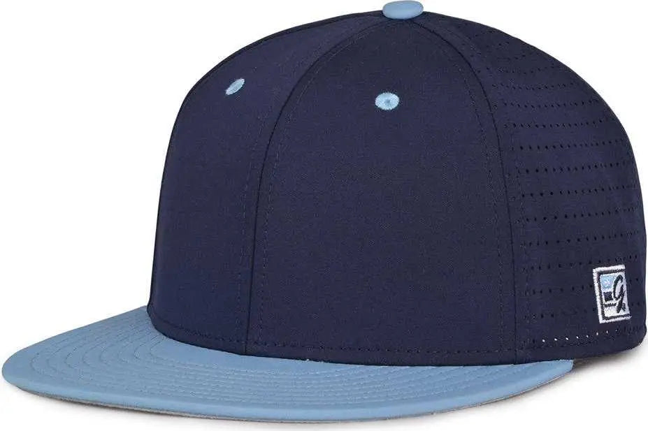 The Game Gb999 Low Pro Perforated Gamechanger Cap - Navy Columbia Blue - 6 1/2’’ - 3/4’’