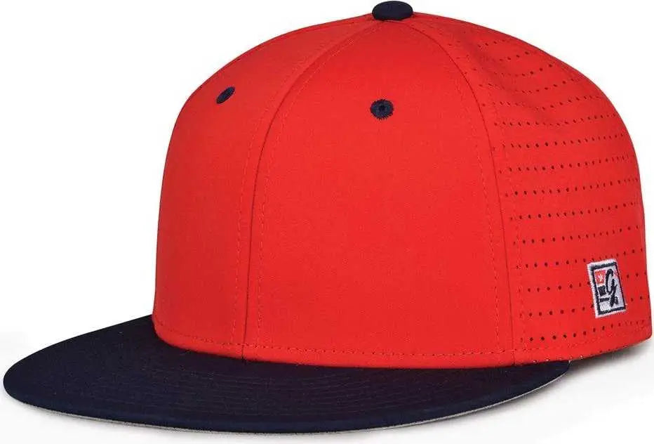 The Game Gb999 Low Pro Perforated Gamechanger Cap - Red Navy - 6 1/2’’ - 3/4’’
