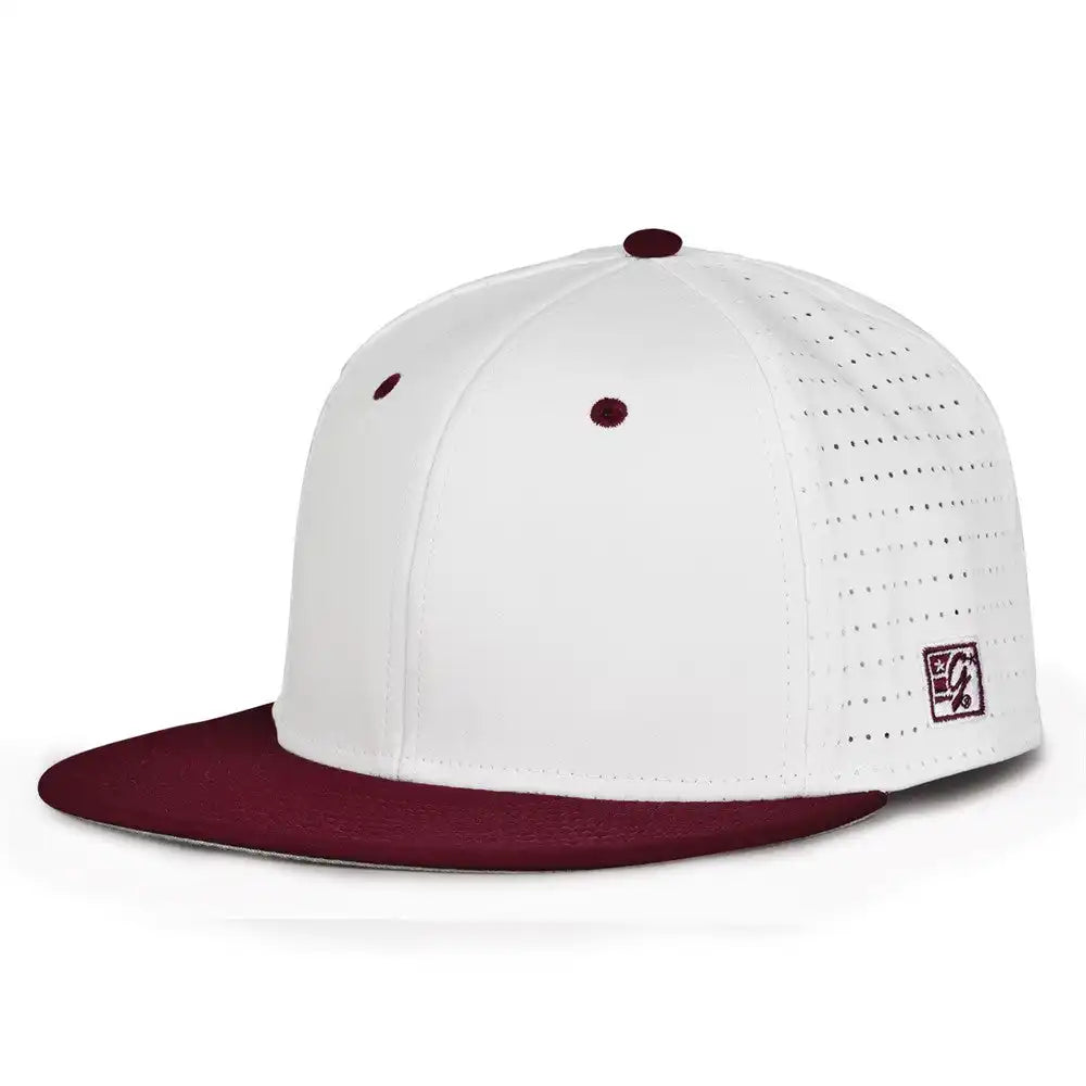 The Game Gb999 Low Pro Perforated Gamechanger Cap White Dark Maroon