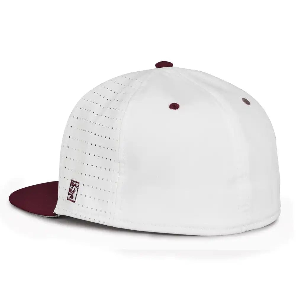 The Game Gb999 Low Pro Perforated Gamechanger Cap White Dark Maroon