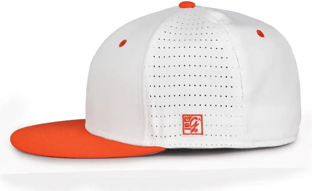 The Game Gb999 Low Pro Perforated Gamechanger Cap White Orange