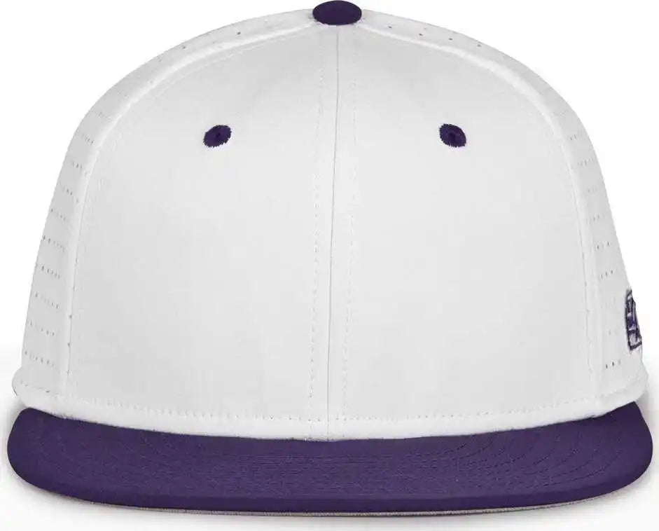 The Game Gb999 Low Pro Perforated Gamechanger Cap - White Purple - 6 1/2’’ - 3/4’’