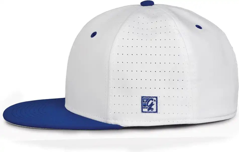 The Game Gb999 Low Pro Perforated Gamechanger Cap - White Royal - 6 1/2’’ - 3/4’’