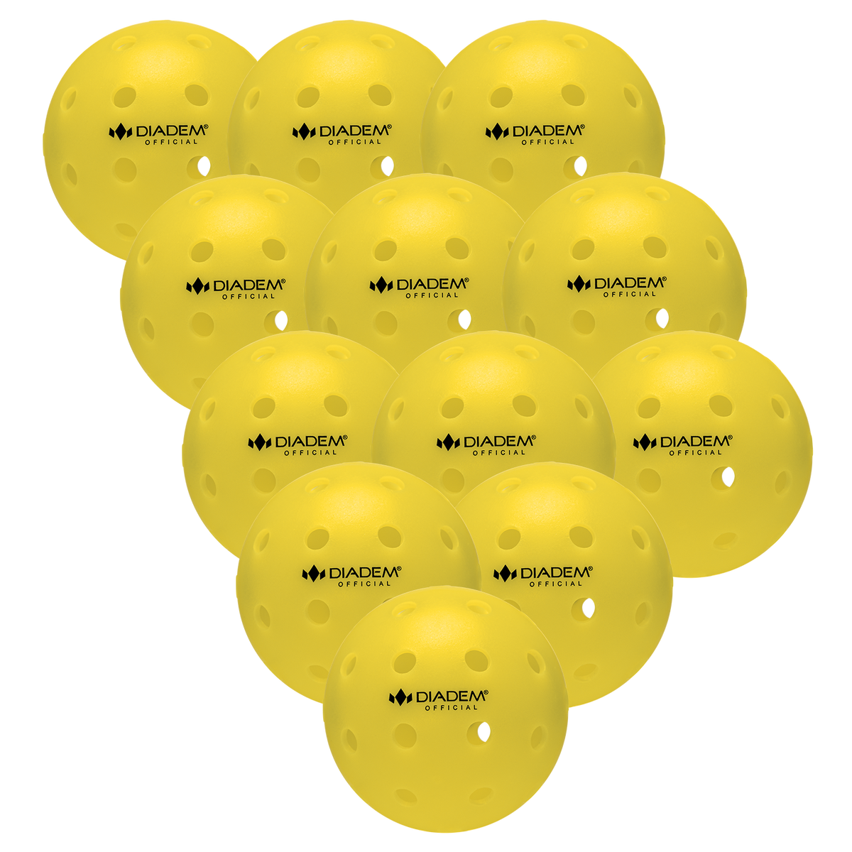 The Official Pickleball Pickleballs - 12 / Yellow