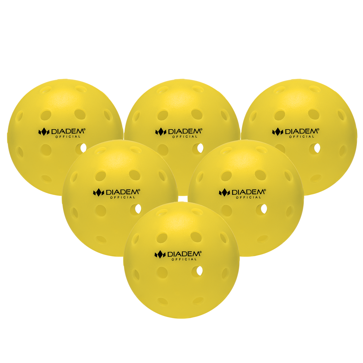 The Official Pickleball Pickleballs - 6 / Yellow