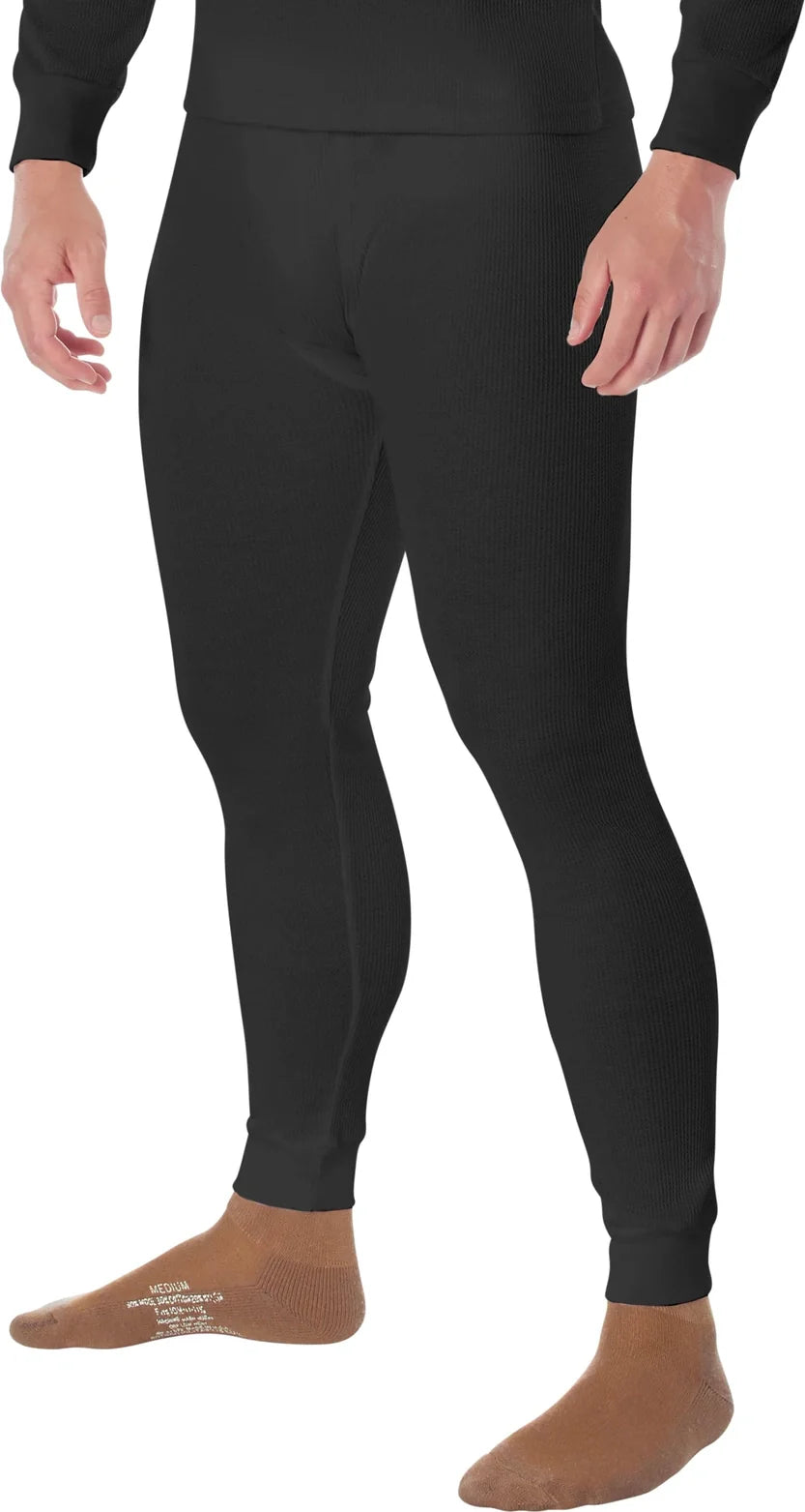 Thermal Knit Underwear Bottoms - Black / s
