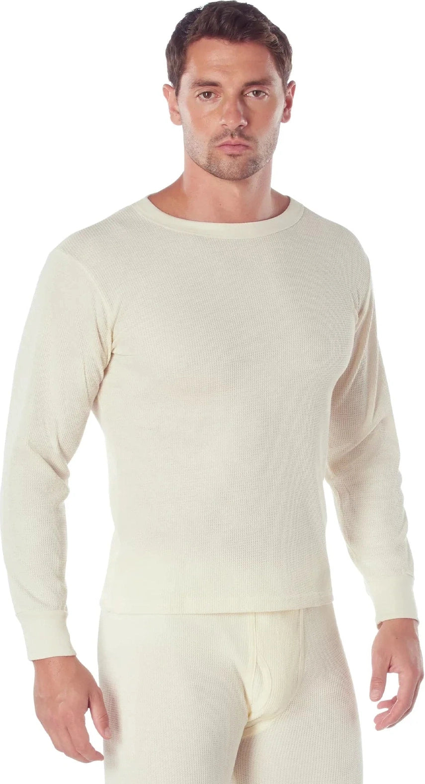 Thermal Knit Underwear Top - Natural / s