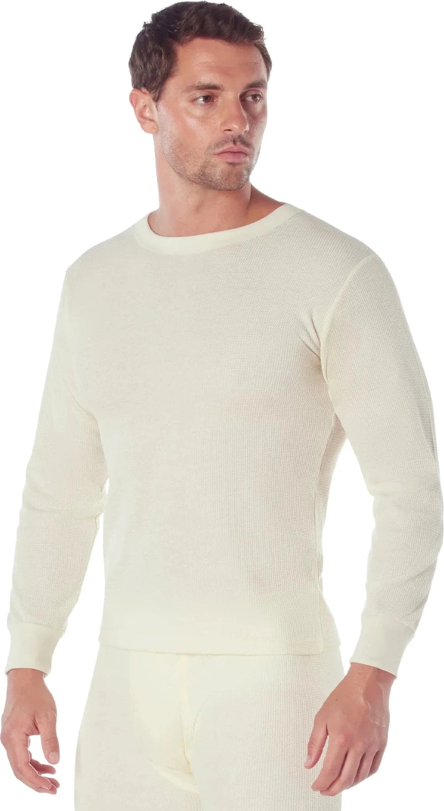 Thermal Knit Underwear Top - Natural / s